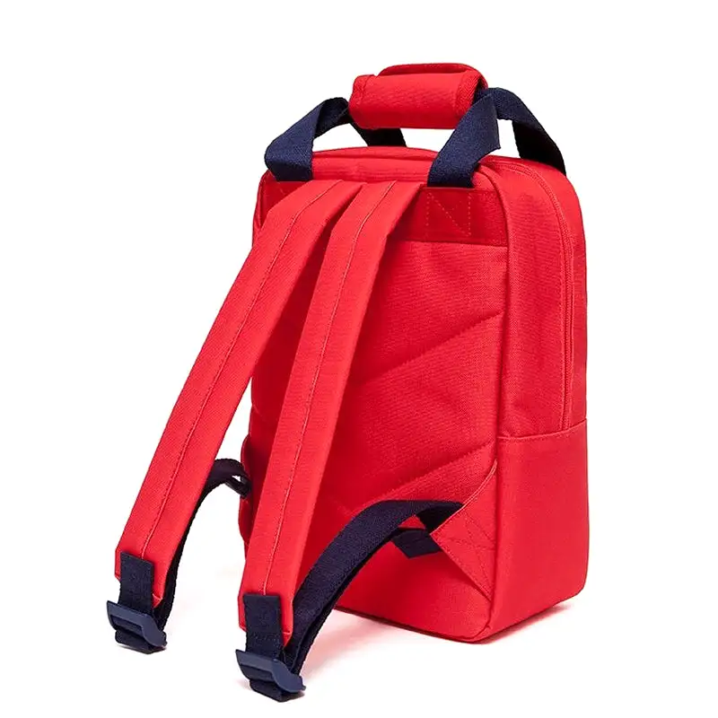 Petit Monkey Block Backpack Large - Poppy