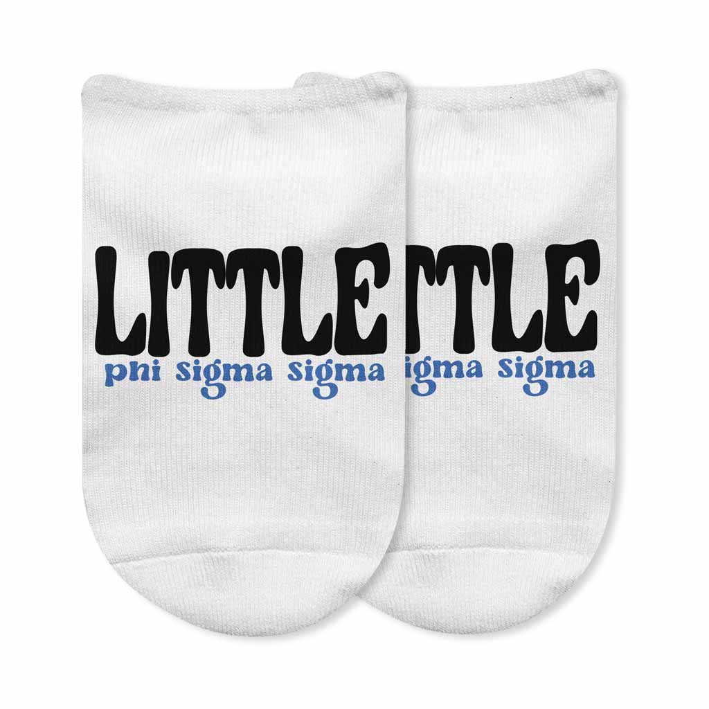 Phi Sigma Sigma No Show Socks for Bigs and Littles