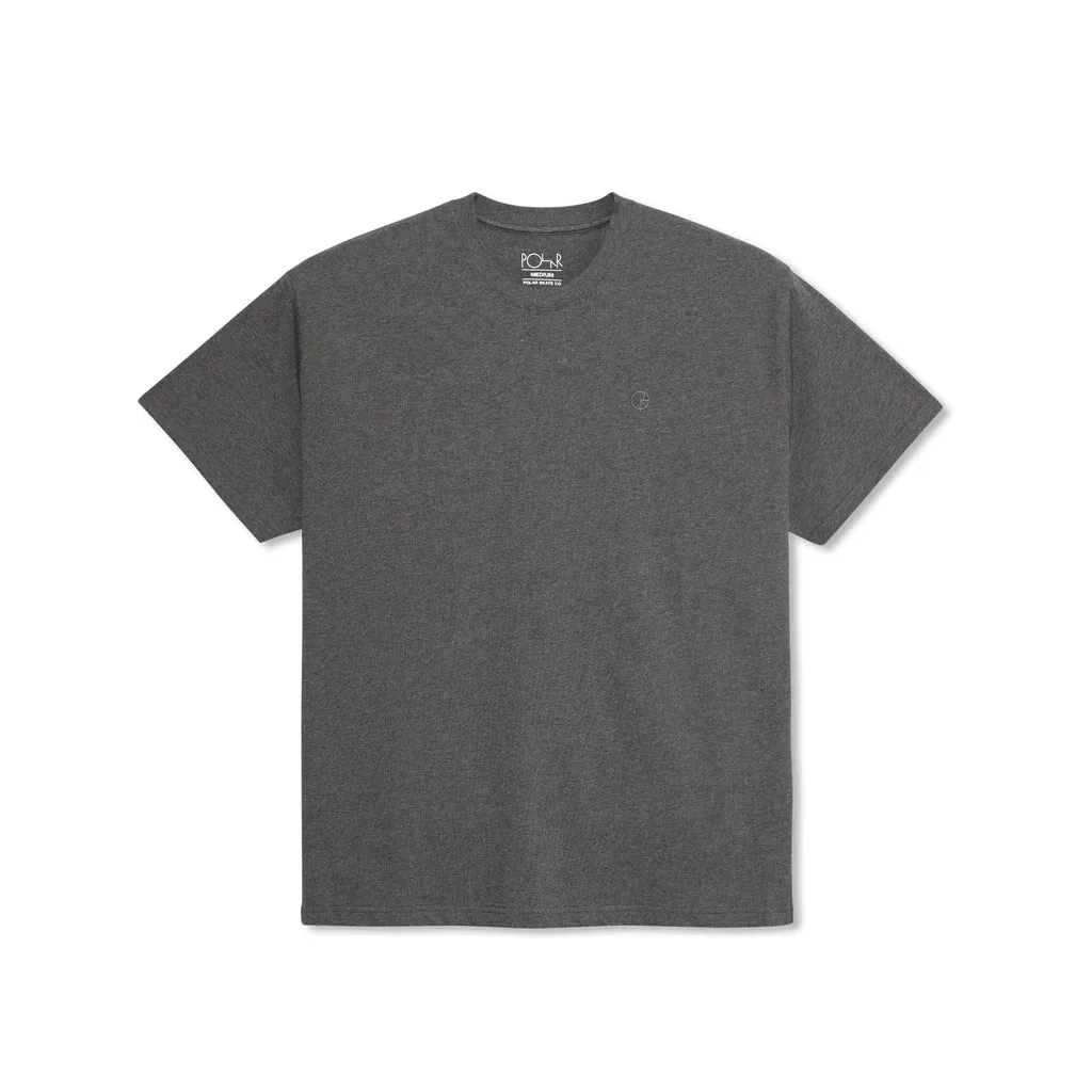 Polar Skate Co Team T-Shirt Dark Grey Melange