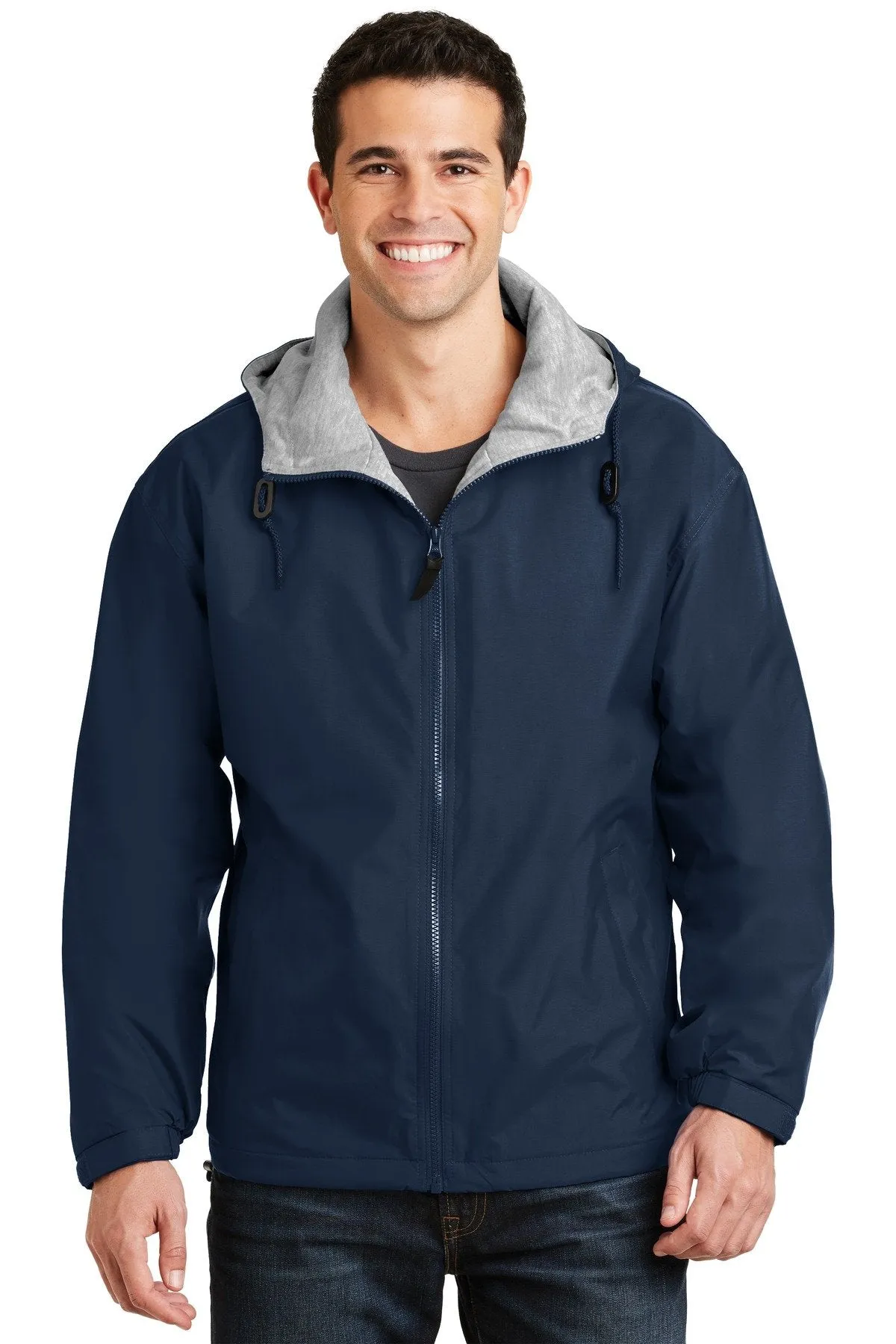 Port Authority Team Jacket JP56 Bright Navy/Light Oxford