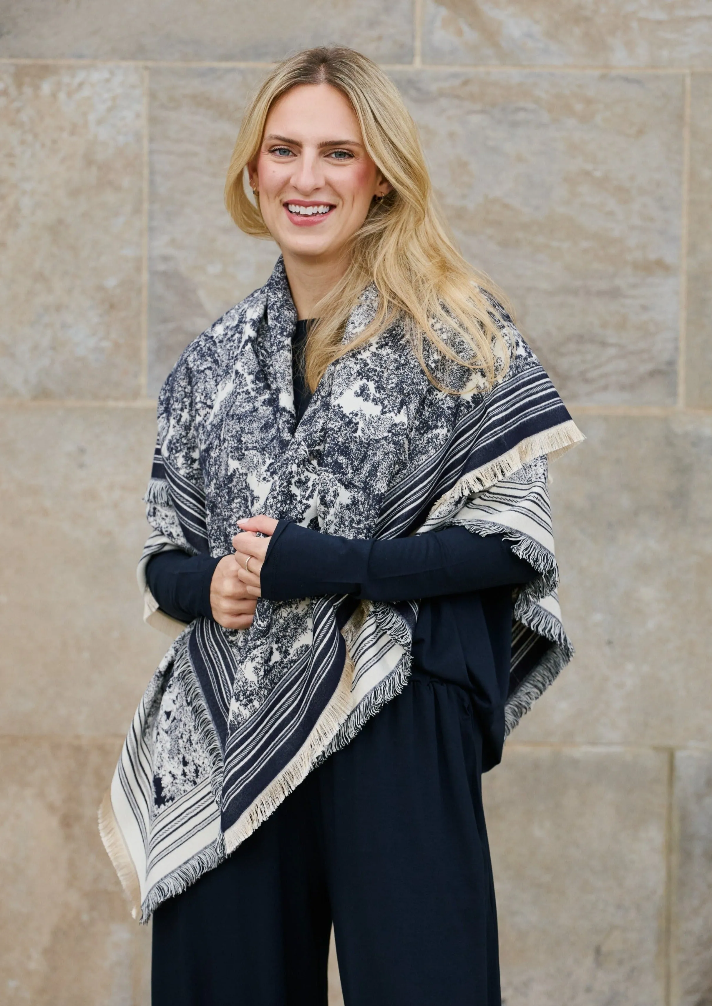 Printed Wrap Scarf