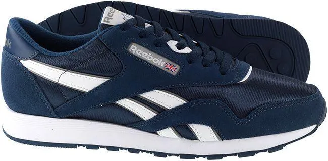 Reebok Mens Classic Nylon Team Navy Platinum