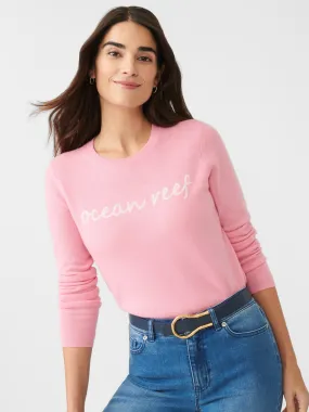 Shield Cashmere Sweater in Ocean Reef