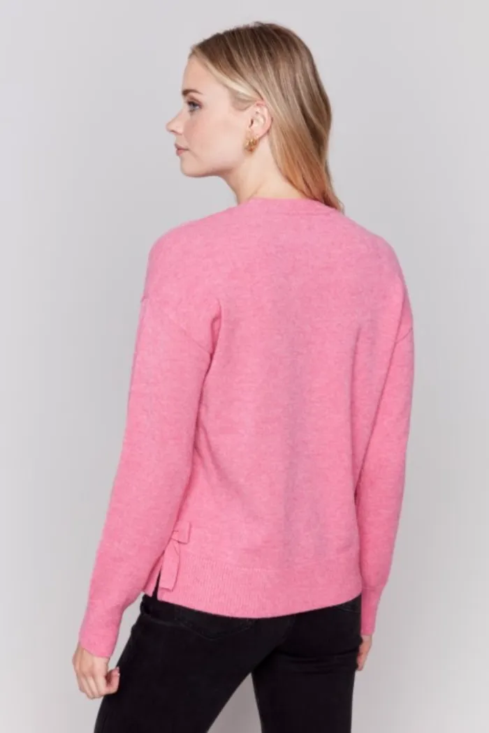 Side Bow Crewneck Sweater