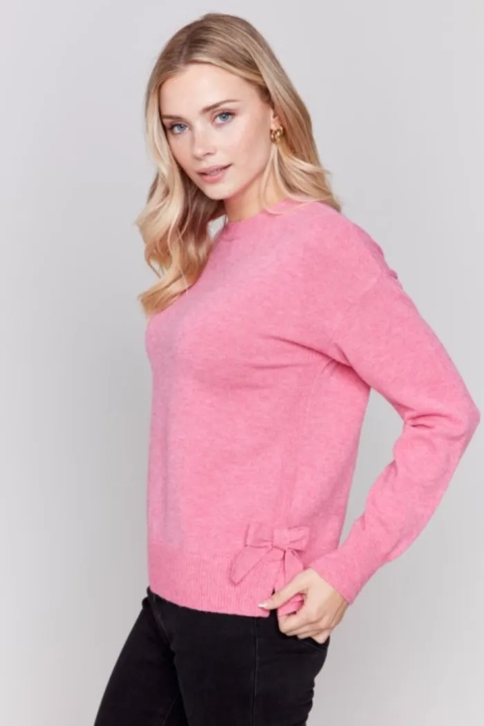 Side Bow Crewneck Sweater