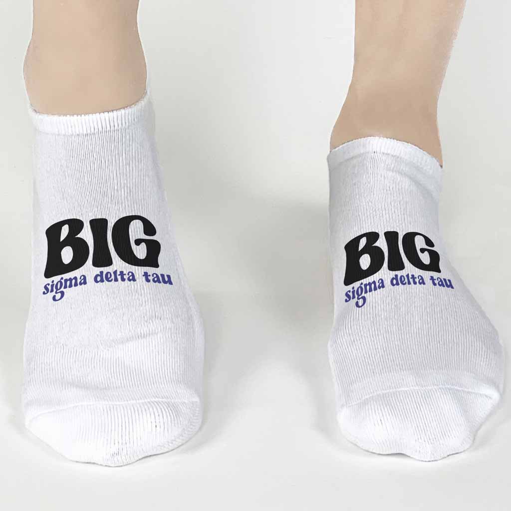 Sigma Delta Tau No Show Socks for Bigs and Littles