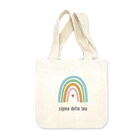 Sigma Delta Tau Sorority Rainbow Mini Tote Gift Bag