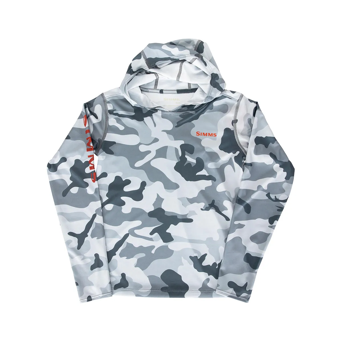 Simms Youth Solar Tech Hoody - Woodland Camo Steel