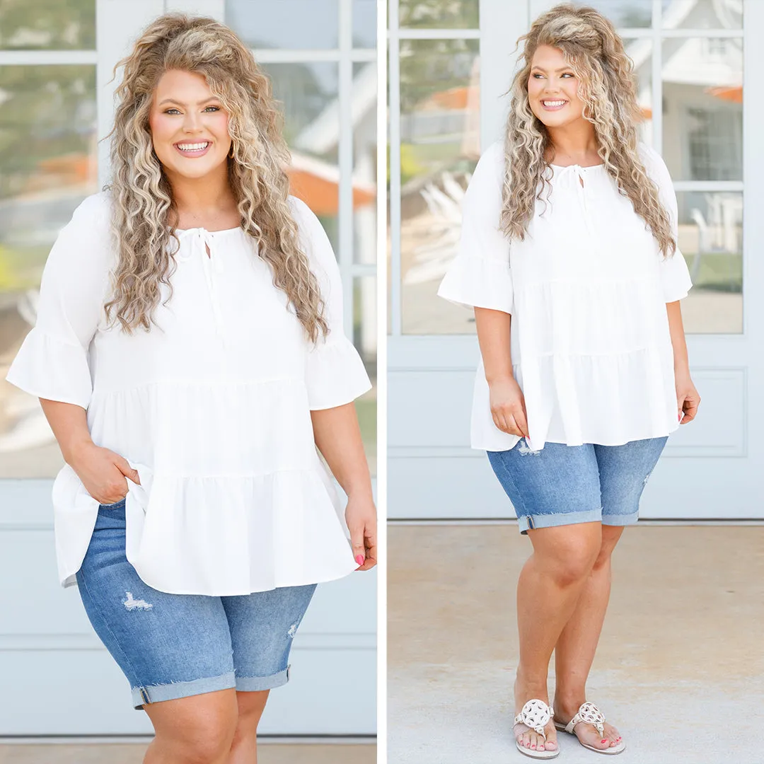 Siren Song Top, White