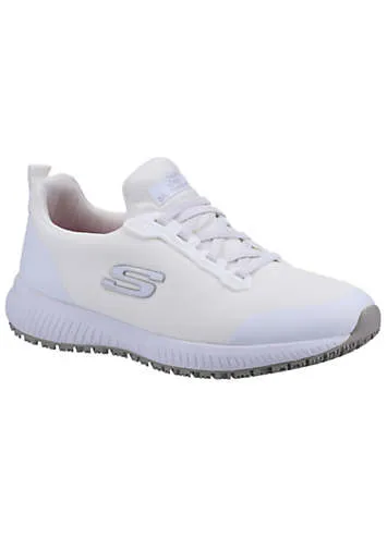 Skechers Ladies White Squad SR Trainers | Grattan