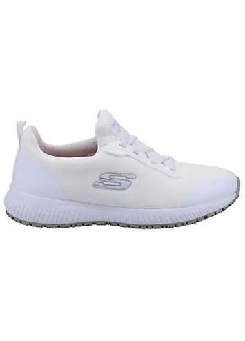 Skechers Ladies White Squad SR Trainers | Grattan