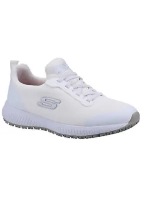 Skechers Ladies White Squad SR Trainers