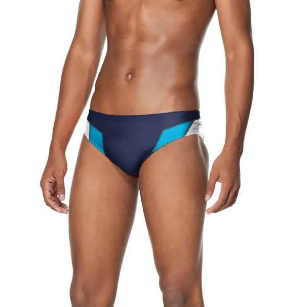 Speedo Edge Splice Brief Team Navy/Light Blue