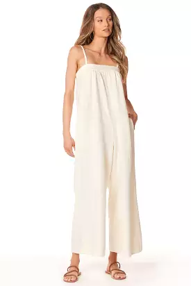 SQUARE NECK WIDE LEG JUMPSUIT