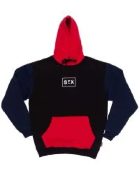 StreetX Contrast Panel Hoody - Black Red