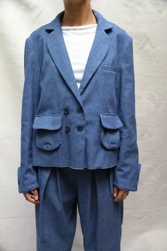 Suit Chekhov Tabi blue