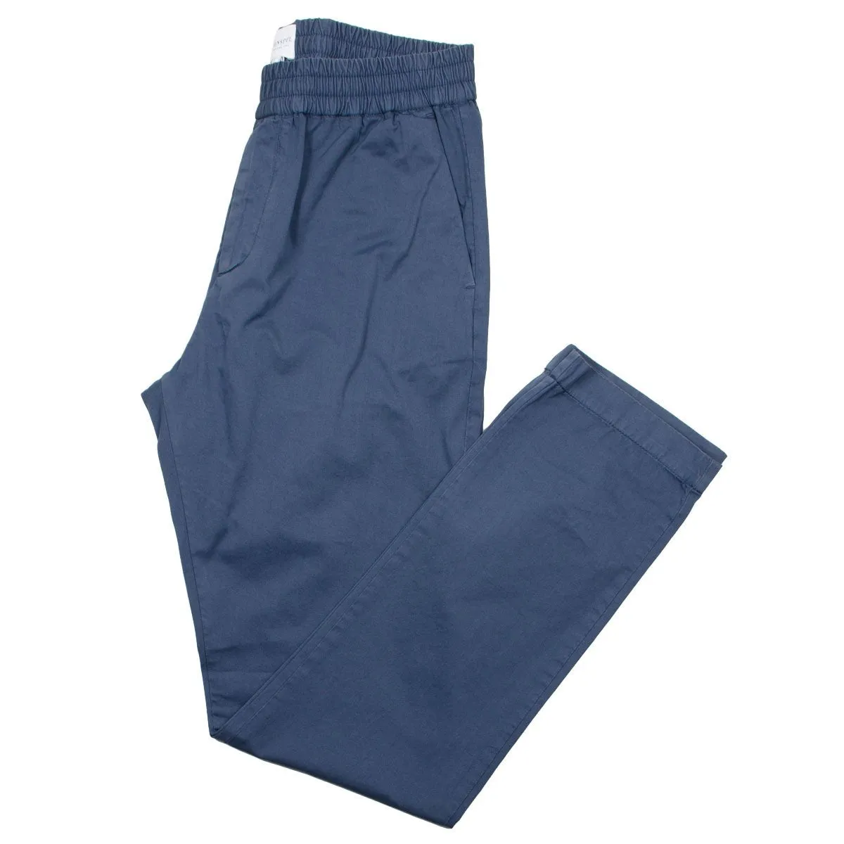 Sunspel - Drawstring Trouser - Blue Slate