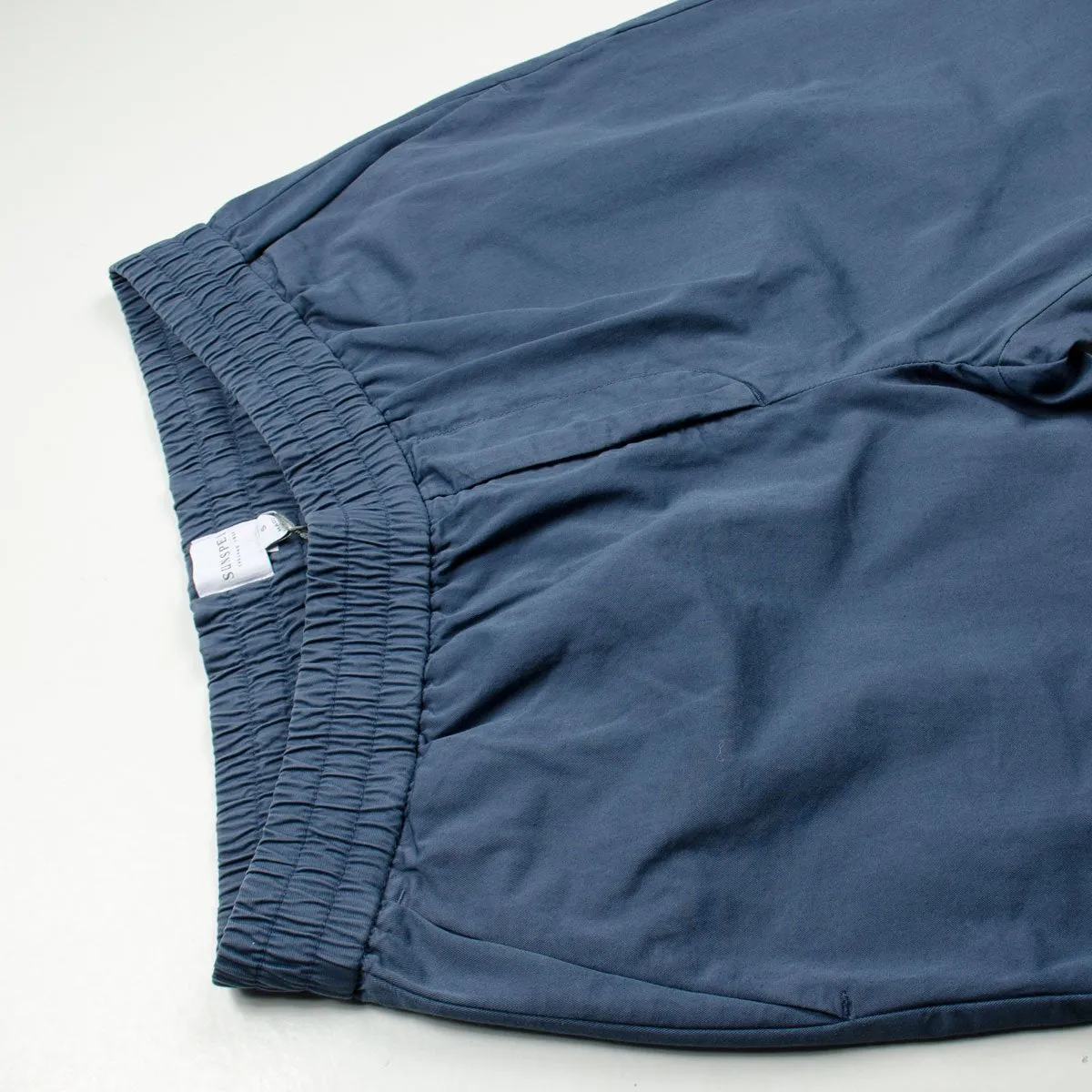 Sunspel - Drawstring Trouser - Blue Slate