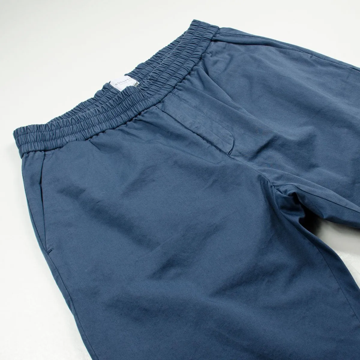 Sunspel - Drawstring Trouser - Blue Slate