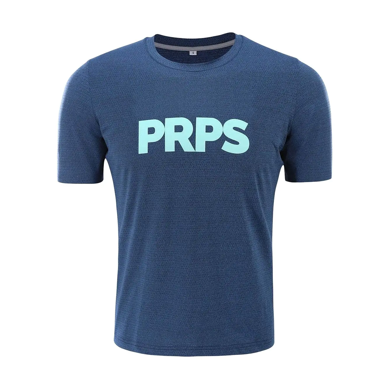 Team PRPS Training & Everyday T-Shirt Navy (Neon Blue)