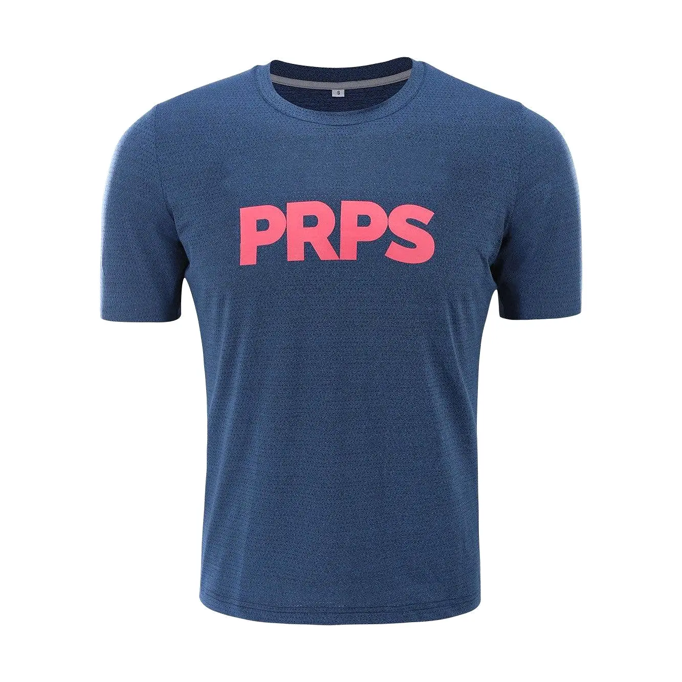 Team PRPS Training & Everyday T-Shirt Navy (Neon Blue)