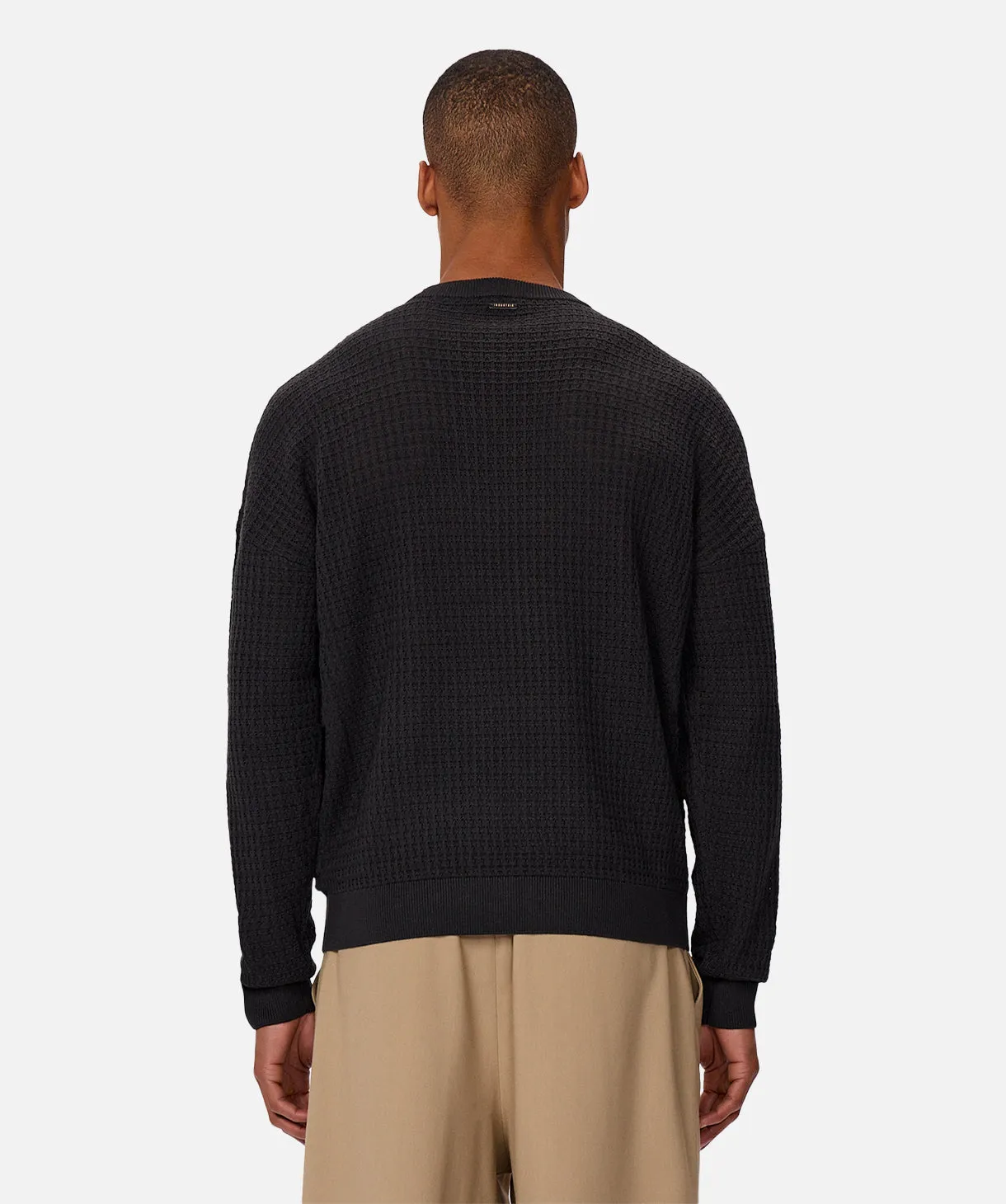 The Nunez Long Sleeve Sweater - Obsidian