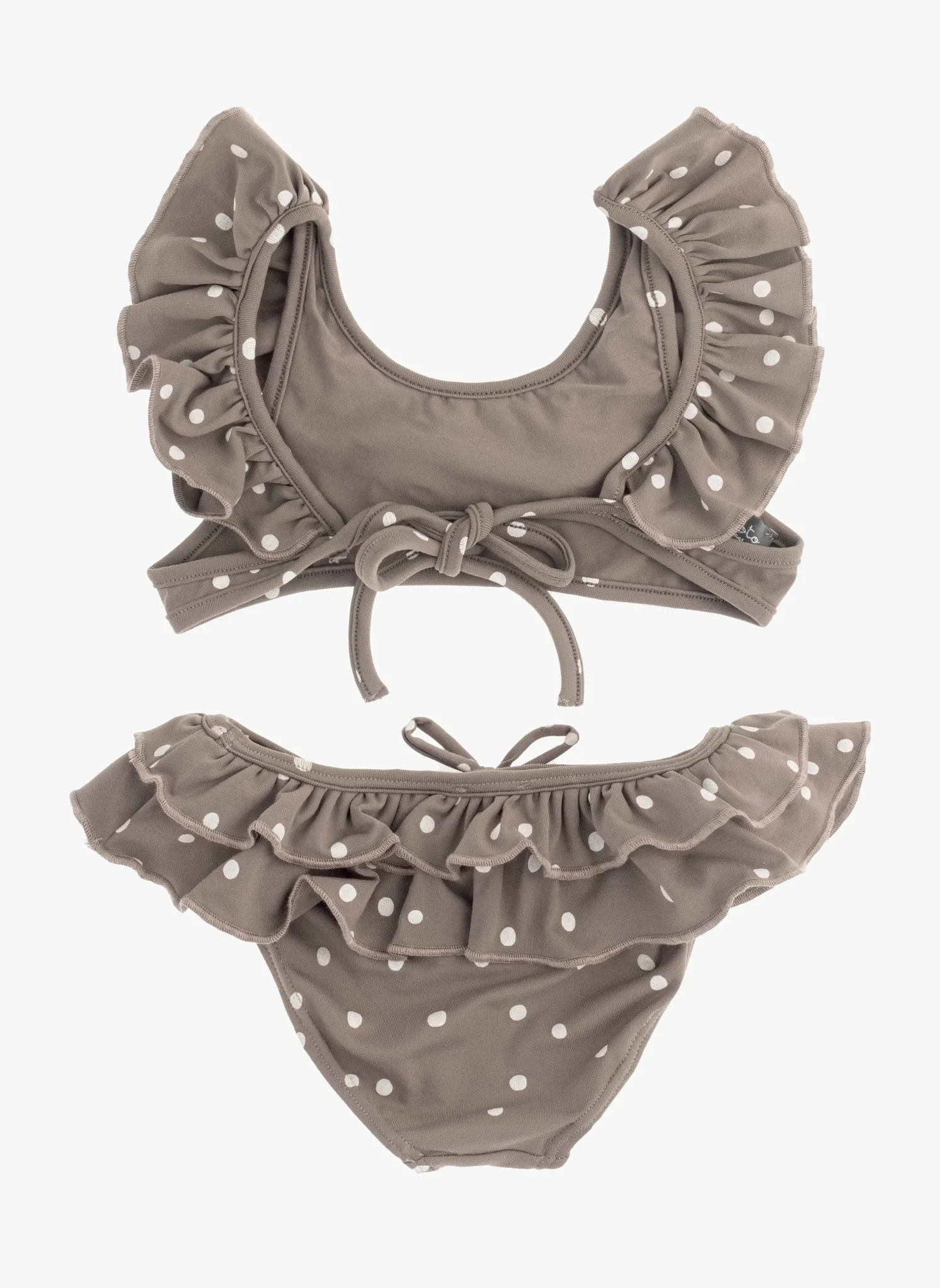 tocoto vintage Dots Bikini Set in Brown