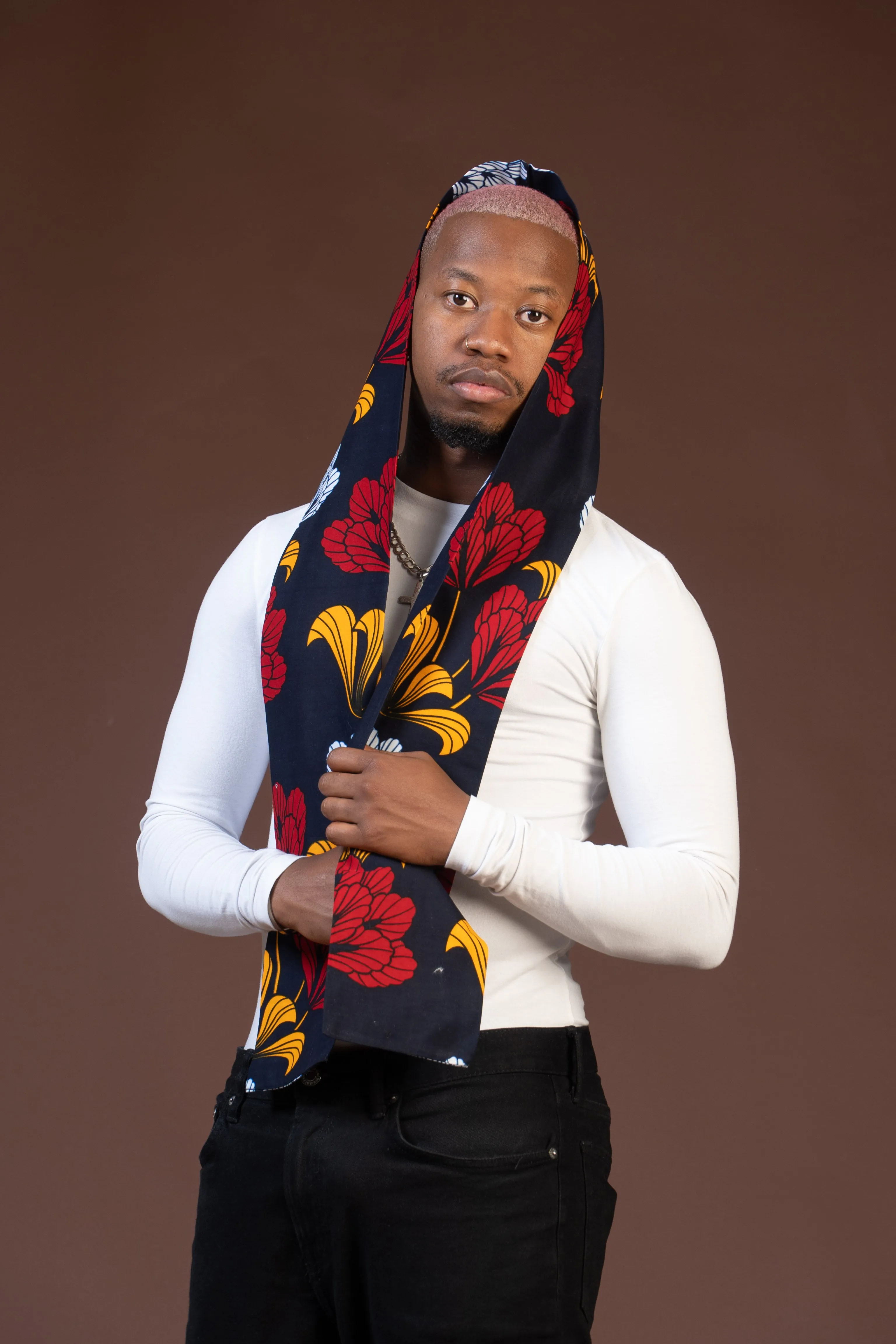 Trey Ankara Neck Scarf for Men