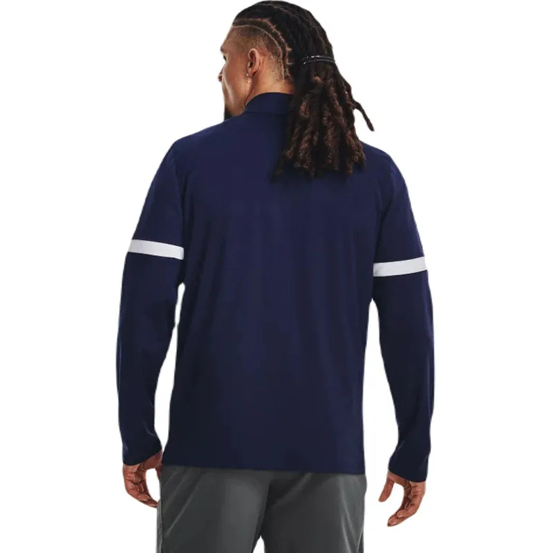 Under Armour Men's Midnight Navy/White Team Knit Warm-Up Full Zip