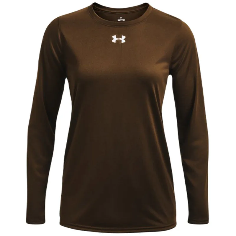 Under Armour Women's Cleveland Brown/White Team Tech Long Sleeve