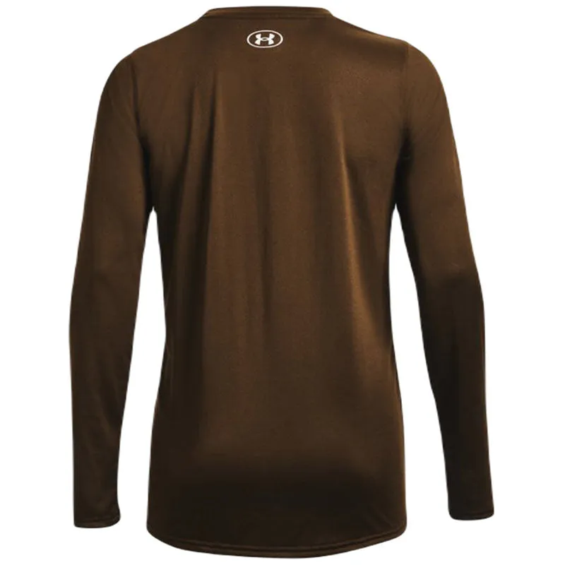 Under Armour Women's Cleveland Brown/White Team Tech Long Sleeve