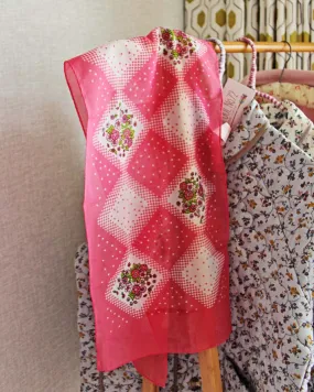 Vintage Pink Bloom Scarf