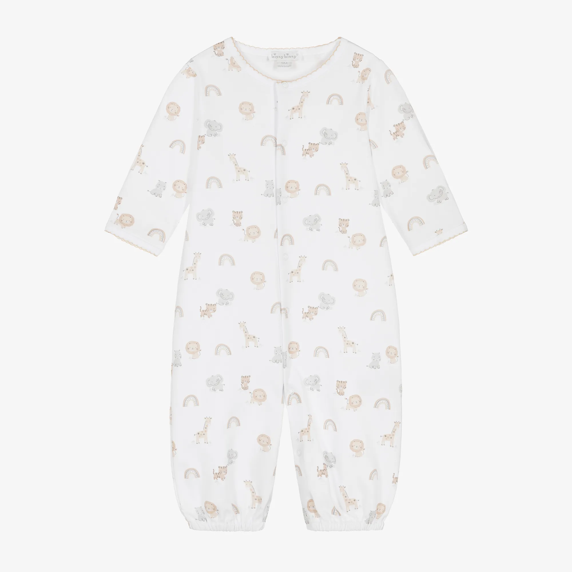 White Cotton Safari Squad Converter Gown