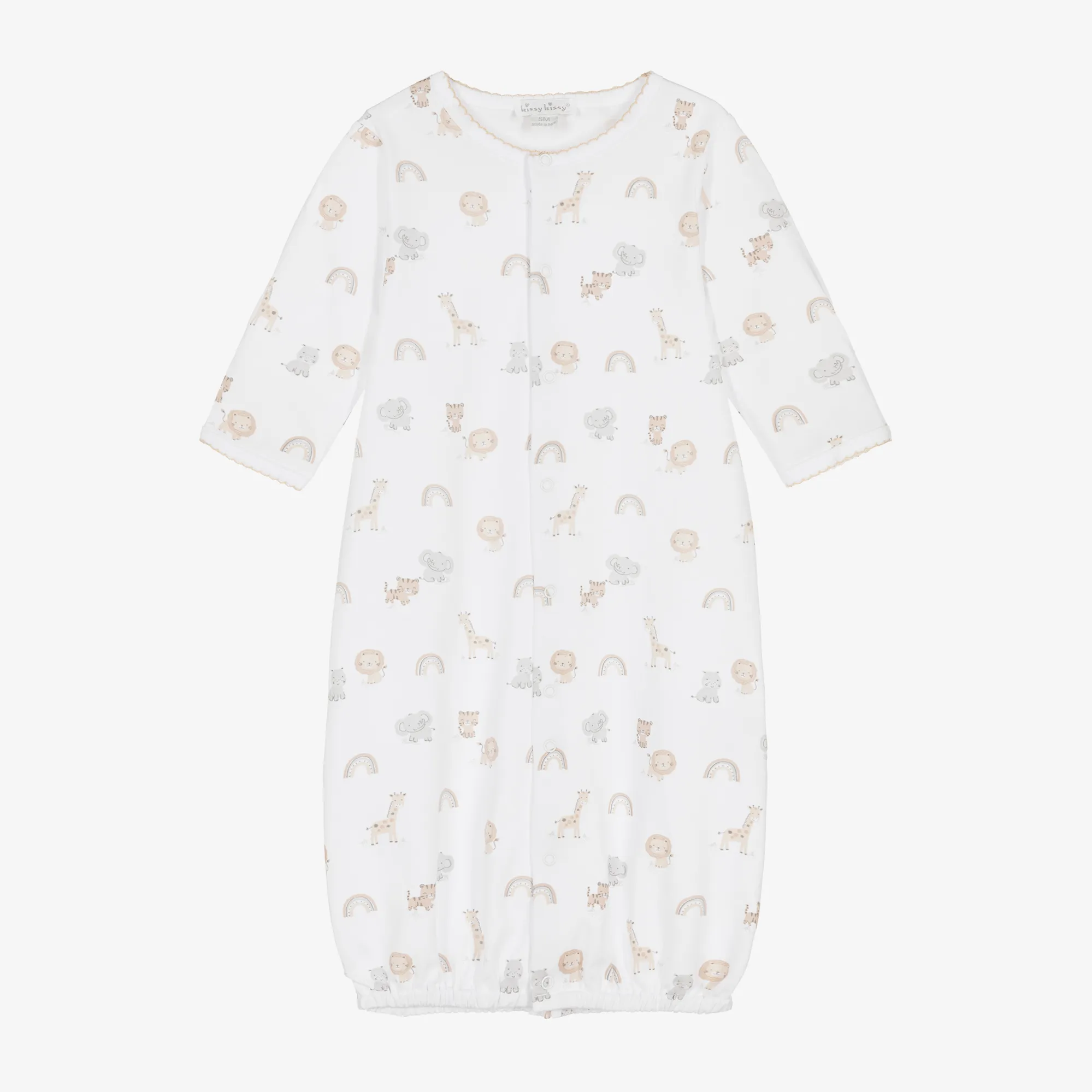 White Cotton Safari Squad Converter Gown