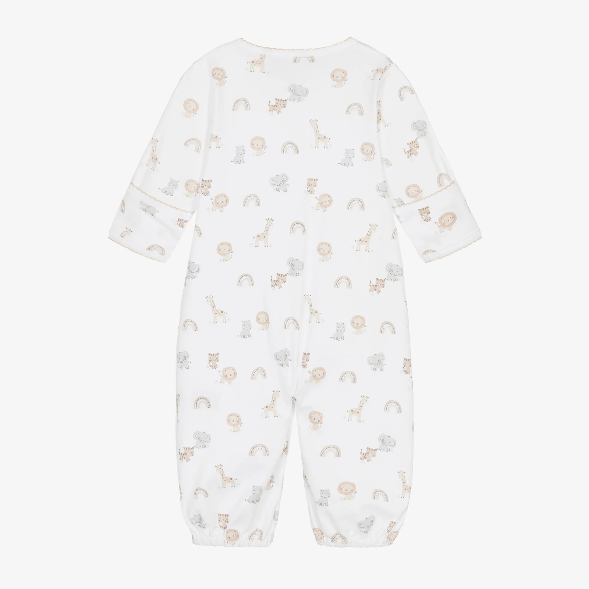 White Cotton Safari Squad Converter Gown