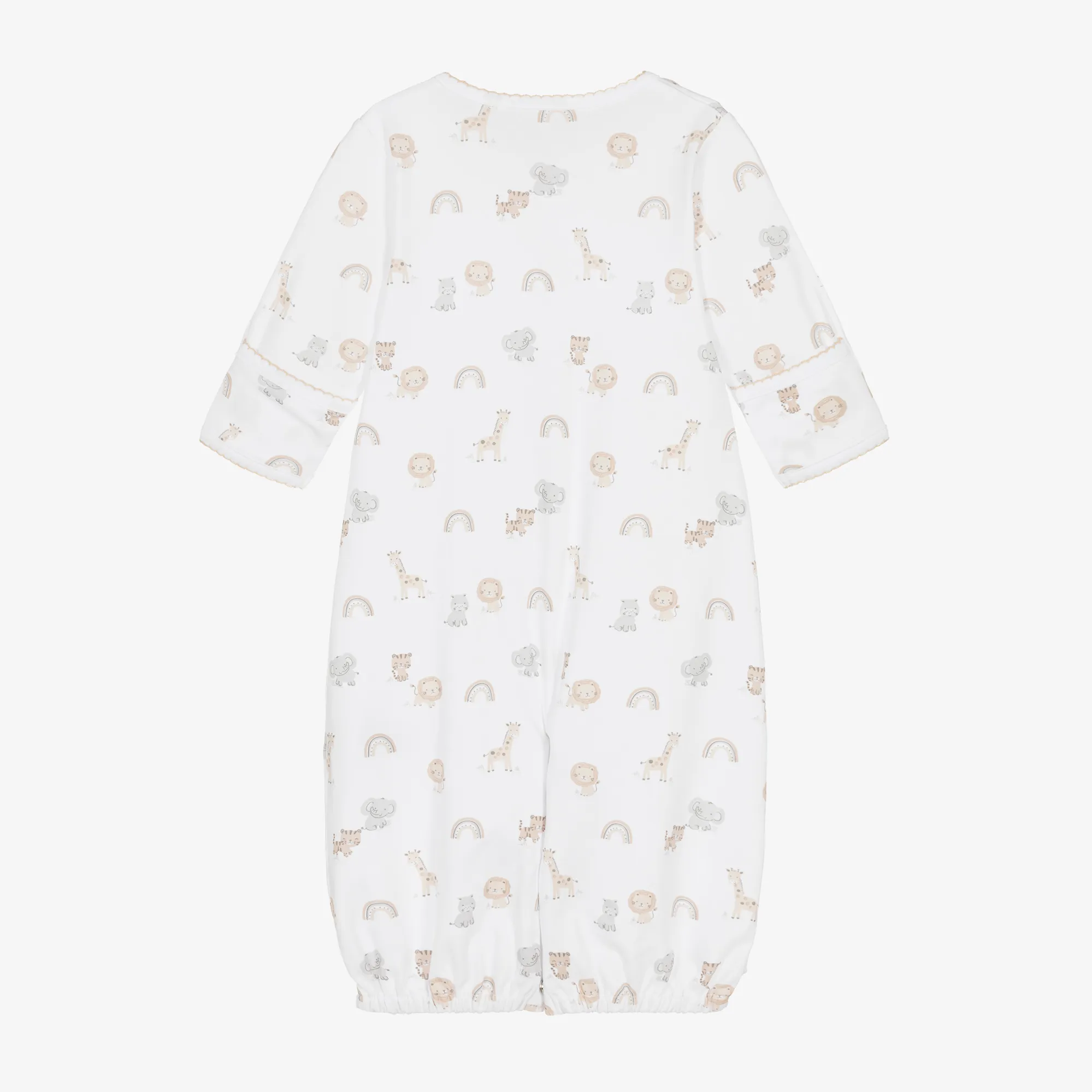 White Cotton Safari Squad Converter Gown