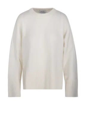 WOMAN BE YOU WHITE CASHMERE LADY36 SWEATER