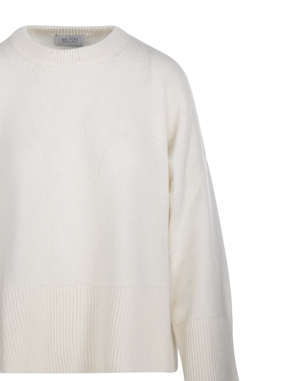 WOMAN BE YOU WHITE CASHMERE LADY36 SWEATER