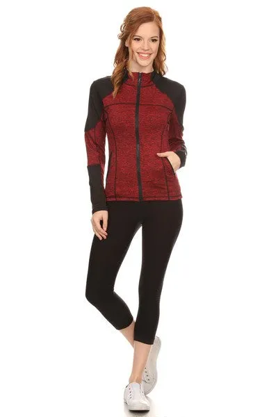 Women's Active Wear Zip Up Jacket